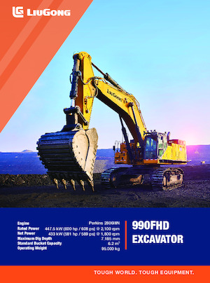 Koparki gąsienicowe Liugong 990FHD