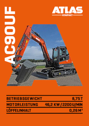 Koparki gąsienicowe Atlas Kompakt AC 90UF