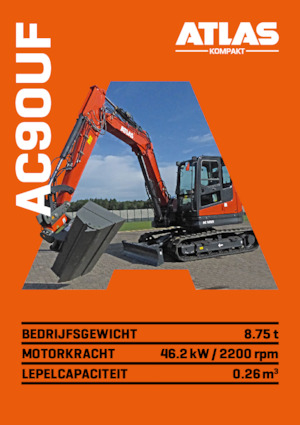 Koparki gąsienicowe Atlas Kompakt AC 90UF