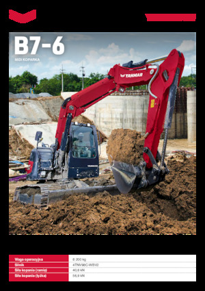 Koparki gąsienicowe Yanmar B7-6 