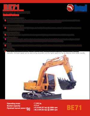 Koparki gąsienicowe Beml BE71
