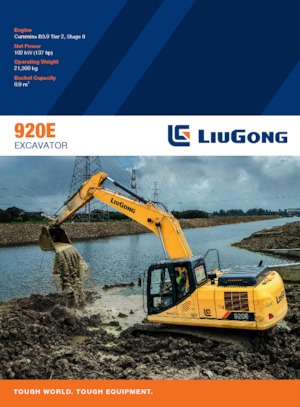 Koparki gąsienicowe Liugong 920E