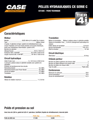 Koparki gąsienicowe Case CX 160 C