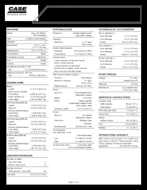 Koparki gąsienicowe Case CX 330