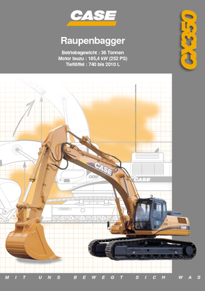 Koparki gąsienicowe Case CX 350