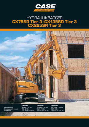 Koparki gąsienicowe Case CX 225 SR
