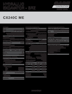 Koparki gąsienicowe Case CX240C ME