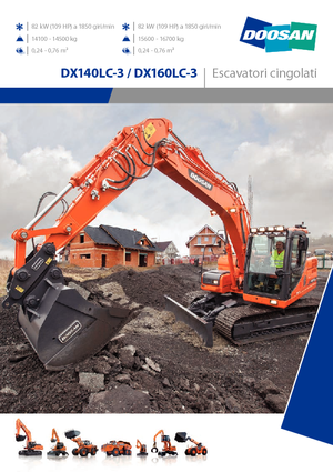 Koparki gąsienicowe Doosan DX160LC-3