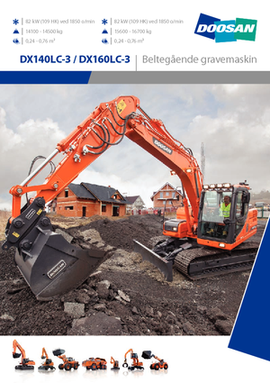 Koparki gąsienicowe Doosan DX160LC-3