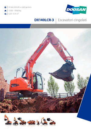 Koparki gąsienicowe Doosan DX140LCR-3