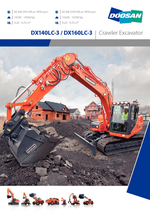 Koparki gąsienicowe Doosan DX140LCR-3