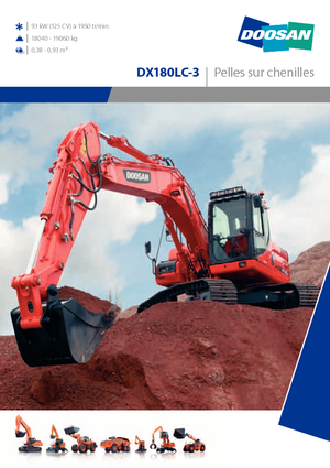 Koparki gąsienicowe Doosan DX180LC-3