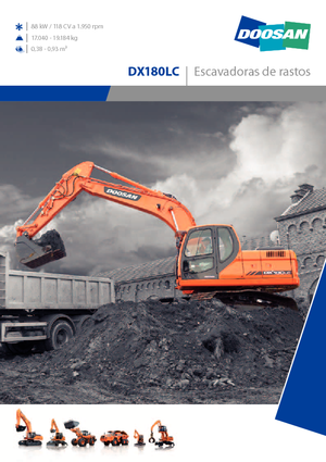 Koparki gąsienicowe Doosan DX 180 LC