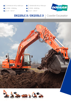 Koparki gąsienicowe Doosan DX255NLC-3