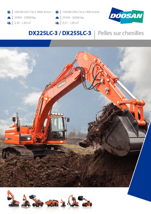 Koparki gąsienicowe Doosan DX255NLC-3