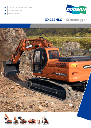Koparki gąsienicowe Doosan DX 225 N LC
