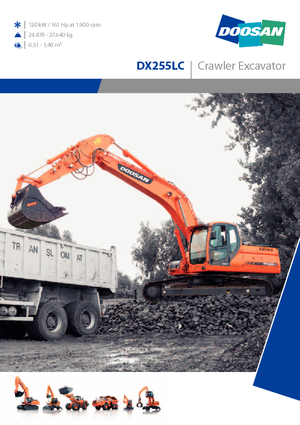 Koparki gąsienicowe Doosan DX 255 N LC