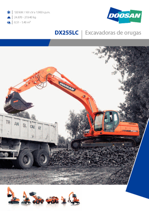 Koparki gąsienicowe Doosan DX 255 N LC