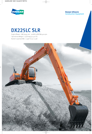 Elektryczne koparki gąsienicowe Doosan DX300LC SLR