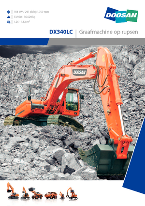 Koparki gąsienicowe Doosan DX 340 LC