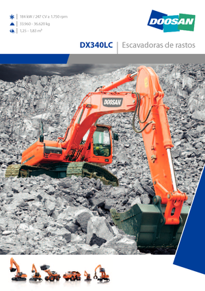 Koparki gąsienicowe Doosan DX 340 LC