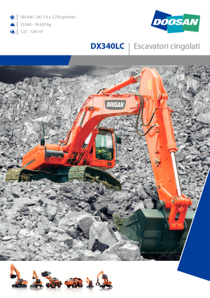 Koparki gąsienicowe Doosan DX 340 LC