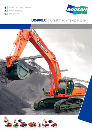 Koparki gąsienicowe Doosan DX 480 LC