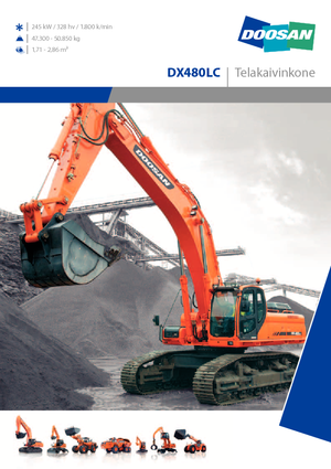 Koparki gąsienicowe Doosan DX 480 LC