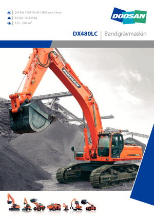 Koparki gąsienicowe Doosan DX 480 LC