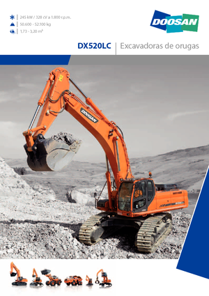 Koparki gąsienicowe Doosan DX 520 LC