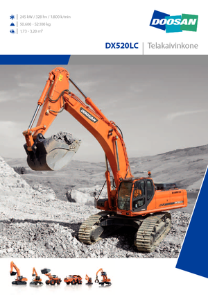 Koparki gąsienicowe Doosan DX 520 LC
