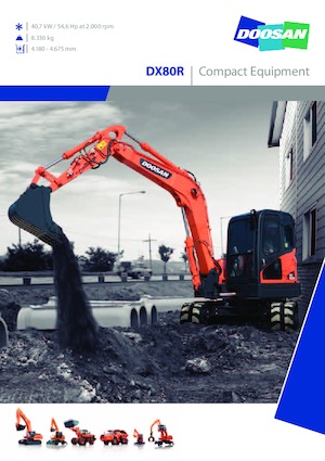Koparki gąsienicowe Doosan DX 80 R 3