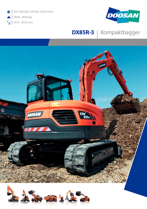 Koparki gąsienicowe Doosan DX 85 R 3