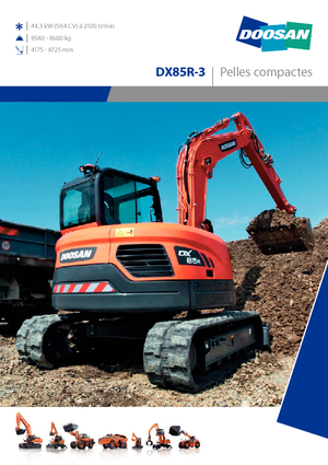 Koparki gąsienicowe Doosan DX 85 R 3