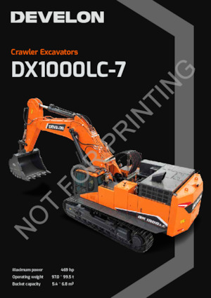 Koparki gąsienicowe Develon DX1000LC-7 