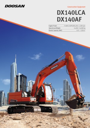 Koparki gąsienicowe Doosan DX140LC