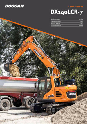 Koparki gąsienicowe Doosan DX140LCR-7