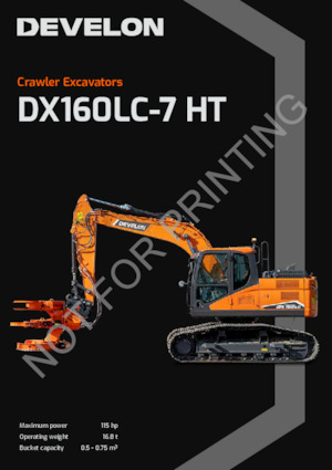 Koparki gąsienicowe Develon DX160LC-7-HT