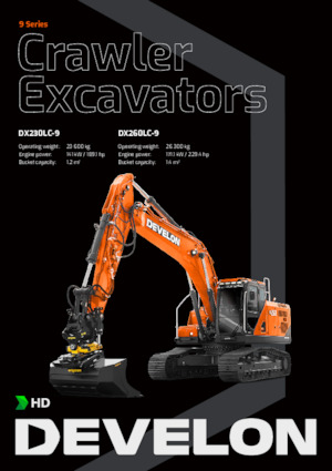 Koparki gąsienicowe Develon DX260LC-9