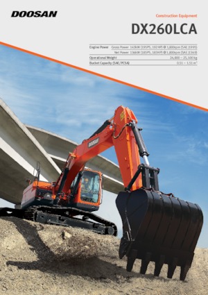 Koparki gąsienicowe Doosan DX260LCA