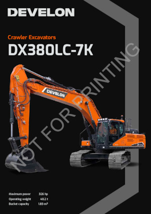 Koparki gąsienicowe Develon DX380LC-7K 