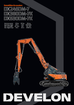 Koparki gąsienicowe Develon DX530DM-7