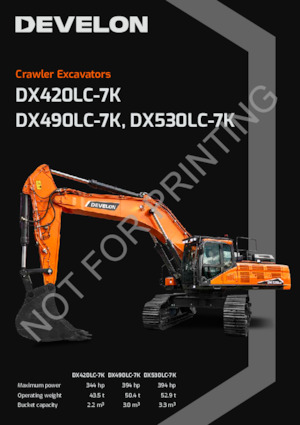 Koparki gąsienicowe Develon DX530LC-7K 
