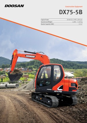 Koparki gąsienicowe Doosan DX75-5B