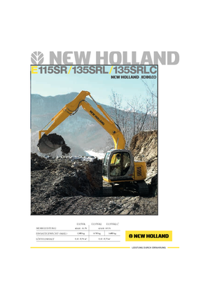 Koparki gąsienicowe New Holland E 115 SR