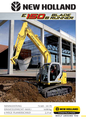 Koparki gąsienicowe New Holland E 150 B Blade Runner