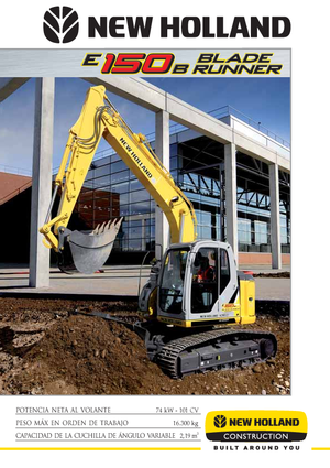 Koparki gąsienicowe New Holland E 150 B Blade Runner