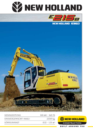 Koparki gąsienicowe New Holland E 215 B EL