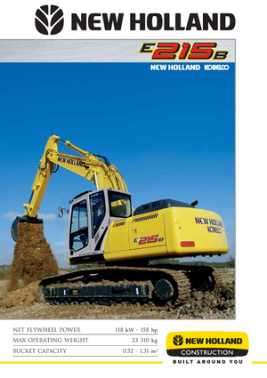 Koparki gąsienicowe New Holland E 215 B EL