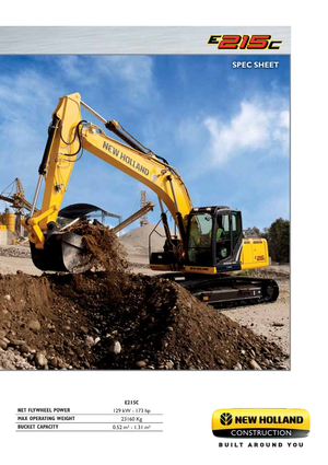 Koparki gąsienicowe New Holland E215C LC
